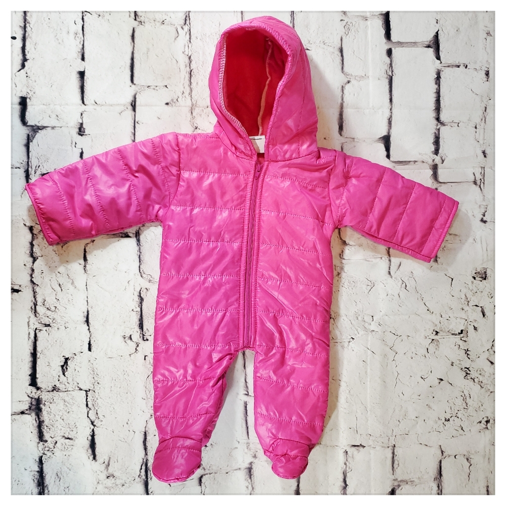 Baby Girl Footed Onsie Winter Jacket